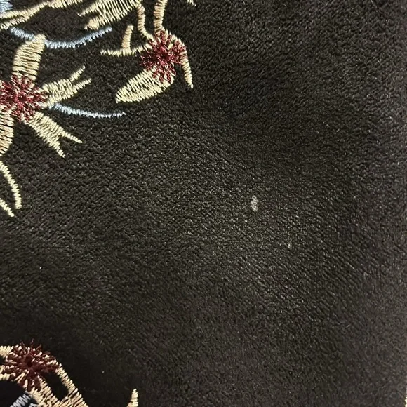 Black Suede Lace Up Back -QUPID Stretchy Over The Knee Boots Size 9M - Picture 9 of 9